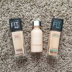 Maybelline & L'oreal Foundations